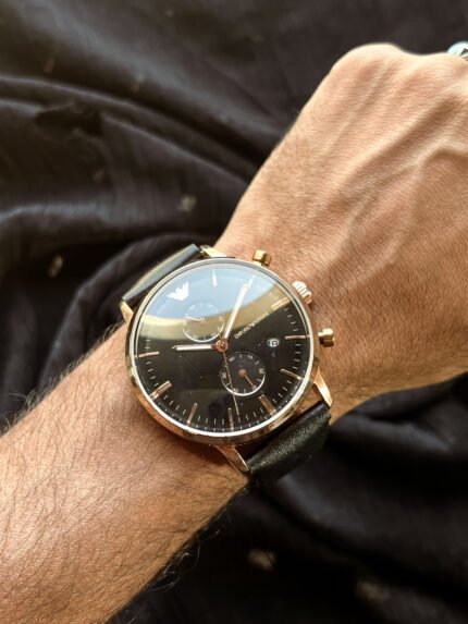 Pure Black Dial Men’s Watch
